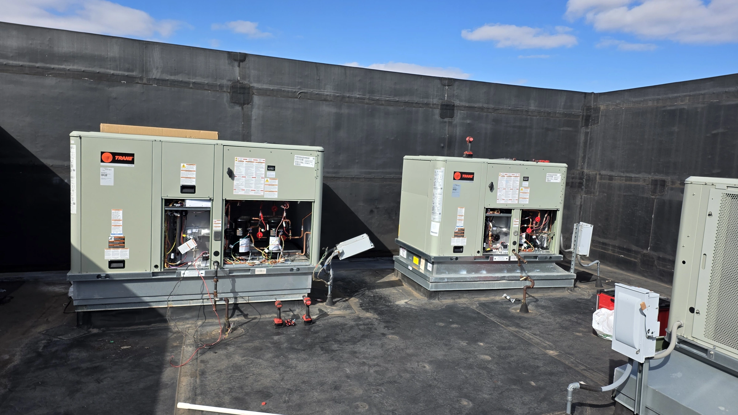 Commercial rooftop HVAC equipment